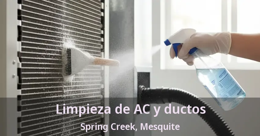 Limpieza de AC y ductos Spring Creek, Mesquite - TX