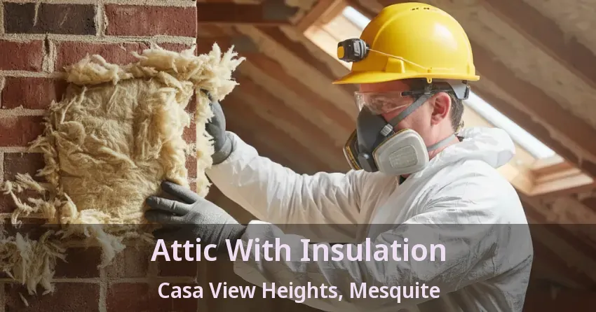 Attic With Insulation Casa View Heights, Mesquite - TX