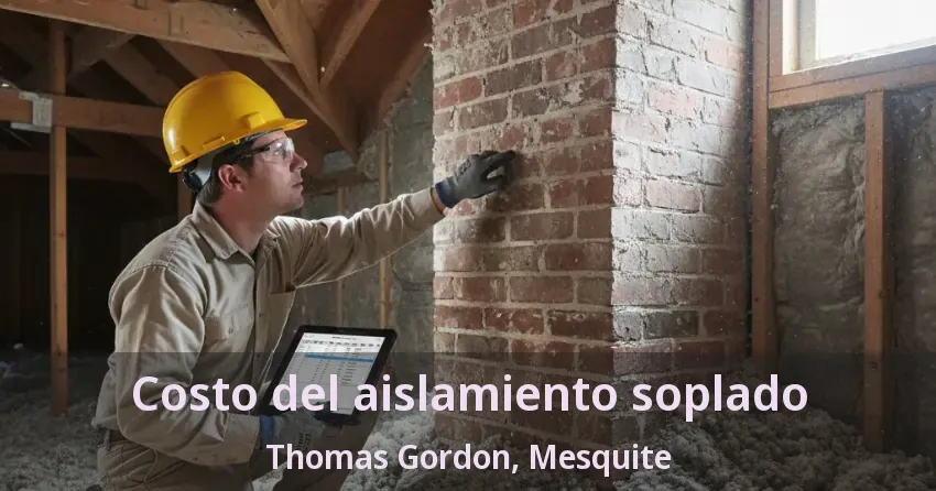 Costo del aislamiento soplado Thomas Gordon, Mesquite - TX