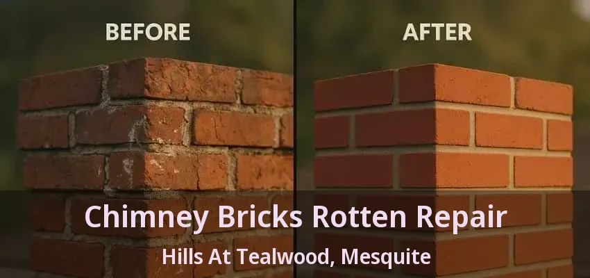 Chimney Bricks Rotten Repair Hills At Tealwood, Mesquite - TX