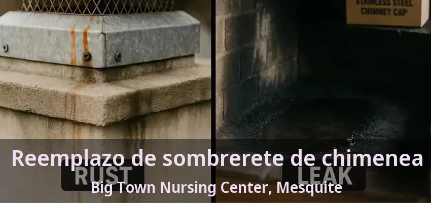 Reemplazo de sombrerete de chimenea Big Town Nursing Center, Mesquite - TX Reemplazo de sombrerete de chimenea Big Town Nursing Center, Mesquite - TX