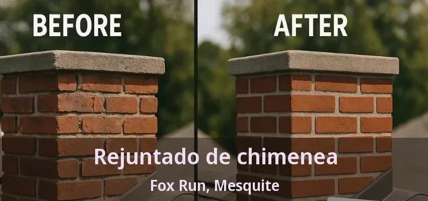 Rejuntado de chimenea Fox Run, Mesquite - TX