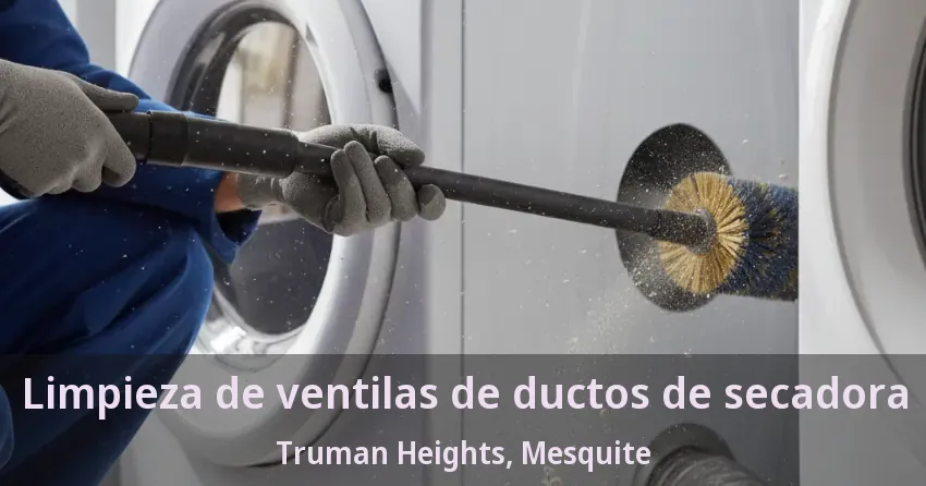 Limpieza de ventilas de ductos de secadora Truman Heights, Mesquite - TX