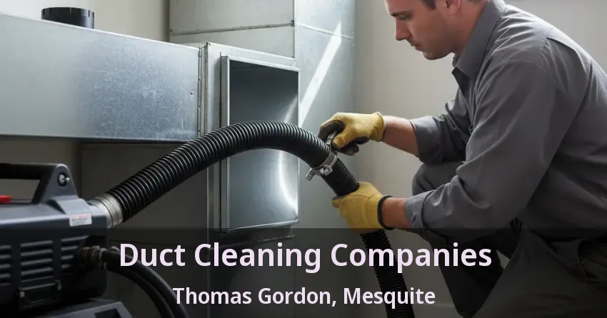 Duct Cleaning Companies Thomas Gordon, Mesquite - TX