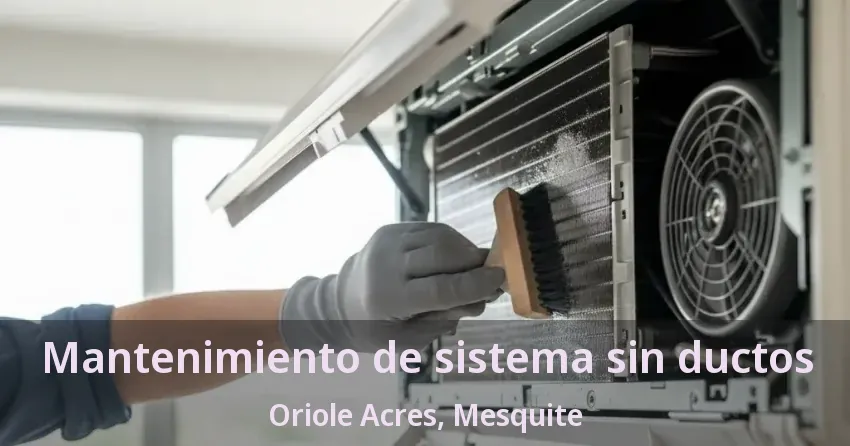 Mantenimiento de sistema sin ductos Oriole Acres, Mesquite - TX Mantenimiento de sistema sin ductos Oriole Acres, Mesquite - TX