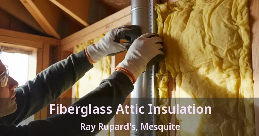 Fiberglass Attic Insulation Ray Rupard's, Mesquite - TX