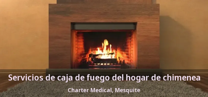 Servicios de caja de fuego del hogar de chimenea Charter Medical, Mesquite - TX Servicios de caja de fuego del hogar de chimenea Charter Medical, Mesquite - TX