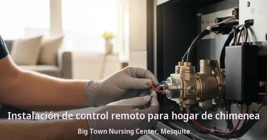 Instalación de control remoto para hogar de chimenea Big Town Nursing Center, Mesquite - TX