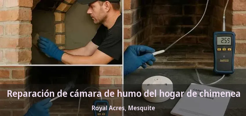 Reparación de cámara de humo del hogar de chimenea Royal Acres, Mesquite - TX