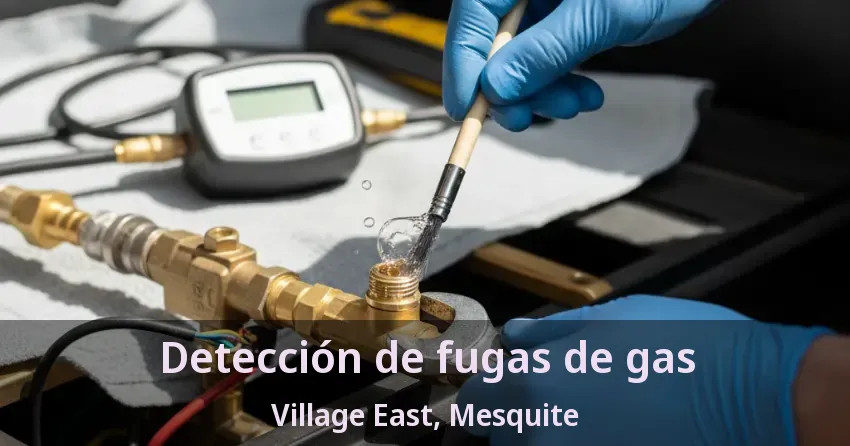 Detección de fugas de gas Village East, Mesquite - TX Detección de fugas de gas Village East, Mesquite - TX