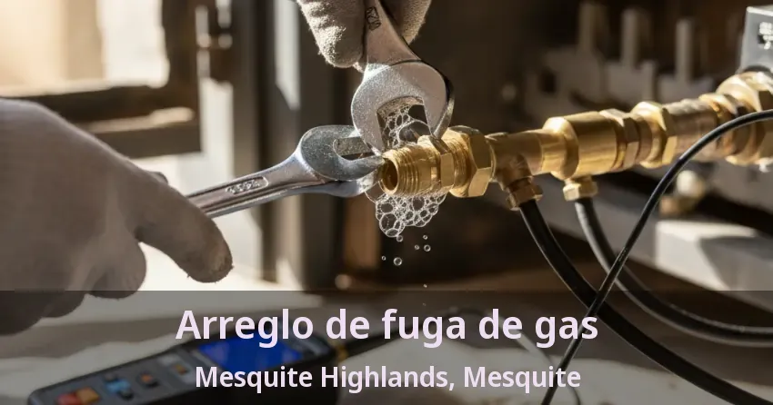 Arreglo de fuga de gas Mesquite Highlands, Mesquite - TX