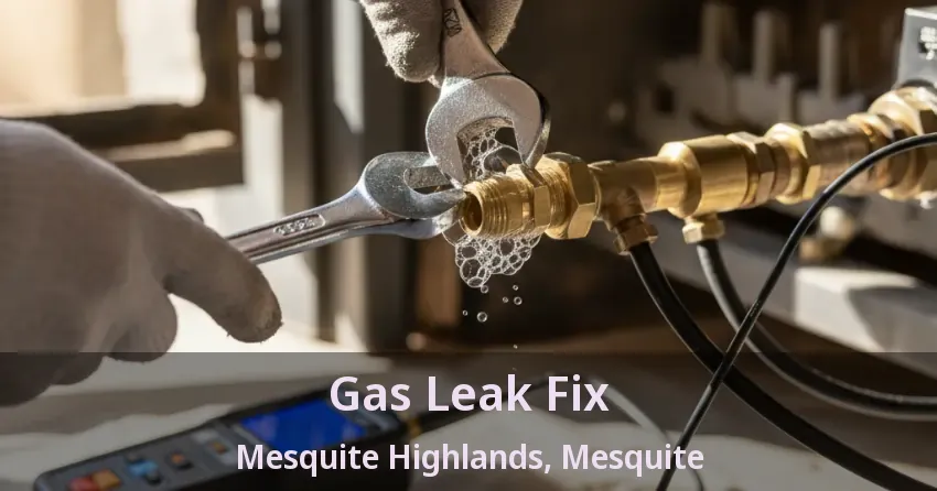 Gas Leak Fix Mesquite Highlands, Mesquite - TX