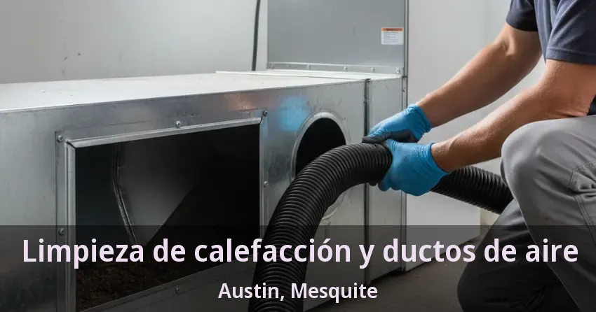 Limpieza de calefacción y ductos de aire Austin, Mesquite - TX