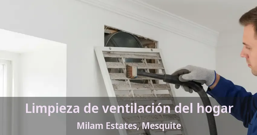 Limpieza de ventilación del hogar Milam Estates, Mesquite - TX