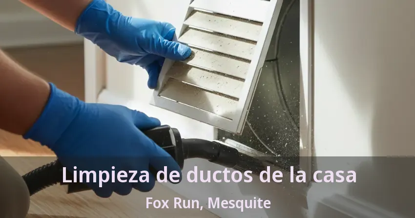 Limpieza de ductos de la casa Fox Run, Mesquite - TX