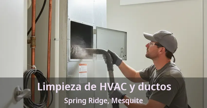 Limpieza de HVAC y ductos Spring Ridge, Mesquite - TX