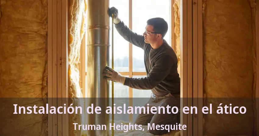Instalación de aislamiento en el ático Truman Heights, Mesquite - TX Instalación de aislamiento en el ático Truman Heights, Mesquite - TX