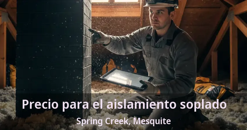 Precio para el aislamiento soplado Spring Creek, Mesquite - TX