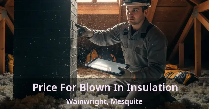 Price For Blown In Insulation Wainwright, Mesquite - TX