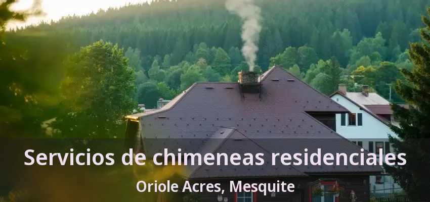 Servicios de chimeneas residenciales Oriole Acres, Mesquite - TX