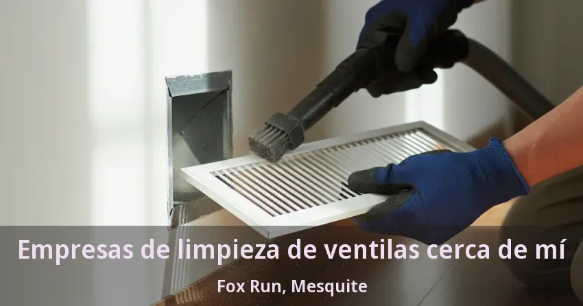 Empresas de limpieza de ventilas cerca de mí Fox Run, Mesquite - TX