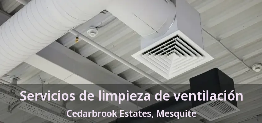 Servicios de limpieza de ventilación Cedarbrook Estates, Mesquite - TX